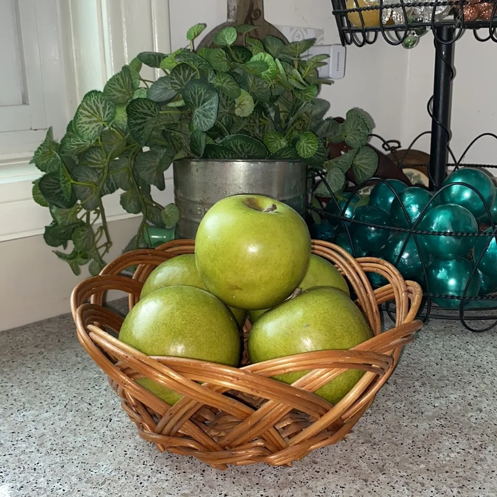 3 Vintage Hand Woven Baskets